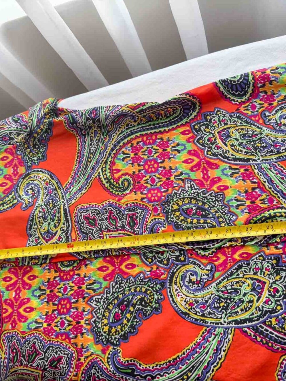Lauren Ralph Lauren Paisley Shirt Women’s M Orange Multicolor Cotton Button Up - Picture 12 of 15